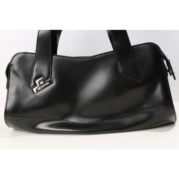 Cromia Black Women's Satchel Bag - Picture 1 of 13